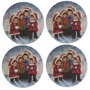 Hermia Salvamanteles de 37 cm Multicolor Pack de 4
